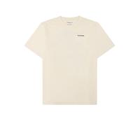 Knowledge Cotton Apparel - T-shirt in cotone biologico - Regenerative Organic Cotton Back Print T-Shirt Egret per Uomo in Cotone - Taglia L - Bianco