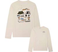 Knowledge Cotton Apparel - T-shirt in cotone biologico - Organic Cotton Long Sleeved T-Shirt Egret per Uomo in Cotone - Taglia M - Bianco