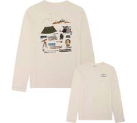Knowledge Cotton Apparel - T-shirt in cotone biologico - Organic Cotton Long Sleeved T-Shirt Egret per Uomo in Cotone - Taglia L - Bianco