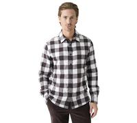 Knowledge Cotton Organic Cotton Checked Flannel M - camicia a maniche lunghe - uomo S Brown/White man Vegan,Cotone Organico/Biologico