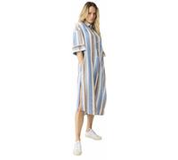 Knowledge Cotton Vestito W - donna Blue/Brown XS