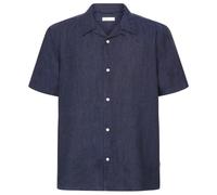 KnowledgeCotton Apparel - Box S/S Linen Shirt - Camicia S blu