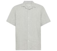 KnowledgeCotton Apparel - Box S/S Linen Shirt - Camicia XL grigio