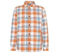 KnowledgeCotton Apparel - Checked Loose Fit Padded Overshirt - Camicia L grigio