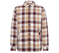 KnowledgeCotton Apparel - Checked Loose Fit Padded Overshirt - Camicia L marrone