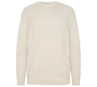 KnowledgeCotton Apparel - Cotton Cable Crew Neck - Pullover di lana L beige