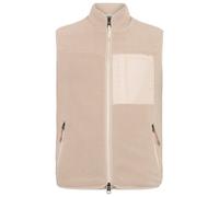 KnowledgeCotton Apparel - ED Adv. Loose Fit Zip Fleece Vest - Gilet in pile S beige