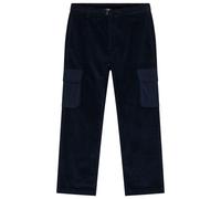 KnowledgeCotton Apparel - Fig 8 Wales Corduroy Elastic Waist - Pantaloni tempo libero 3XL nero/blu