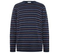Knowledge Cotton Jacquard Knit M - maglione - uomo M Dark Blue man Cotone Organico/Biologico