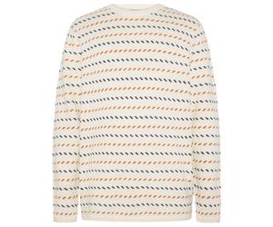 KnowledgeCotton Apparel - Jacquard Crew Neck Knit - Pullover di lana S bianco/beige