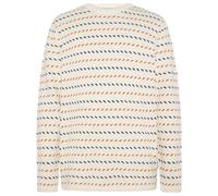 KnowledgeCotton Apparel - Jacquard Crew Neck Knit - Pullover di lana XL bianco/beige