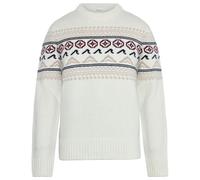 KnowledgeCotton Apparel - Lampswool Campaign Pattern C. Neck - Giacca di lana XL bianco/grigio