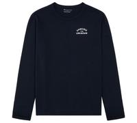 KnowledgeCotton Apparel - Long Sleeved Camping Back Print - Maglia a manica lunga L blu