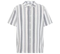 KnowledgeCotton Apparel - Organic Cotton Striped Shirt II - Camicia M grigio/bianco