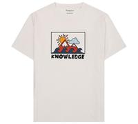 KnowledgeCotton Apparel - Regenerative Organic Cotton Front Print T-Shirt - T-shirt L bianco