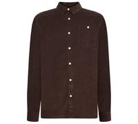 KnowledgeCotton Apparel - Regular 26-Wales Corduroy Shirt - Camicia L marrone