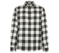 KnowledgeCotton Apparel - Regular Fit Checkered Flannel - Camicia M grigio