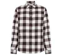 KnowledgeCotton Apparel - Regular Fit Checkered Flannel - Camicia M grigio