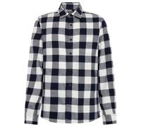 KnowledgeCotton Apparel - Regular Fit Checkered Flannel - Camicia S grigio