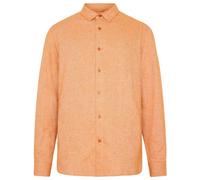 KnowledgeCotton Apparel - Regular Fit Heavy Twill Flannel - Camicia XXL beige/arancione