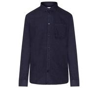 KnowledgeCotton Apparel - Regular Fit Melangé Flannel Shirt - Camicia S blu