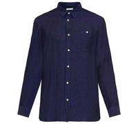 KnowledgeCotton Apparel - Regular Linen Shirt - Camicia 3XL blu