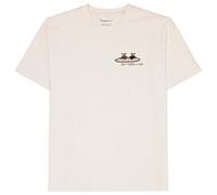 KnowledgeCotton Apparel Maglietta mandarino / bianco, Taglia XL