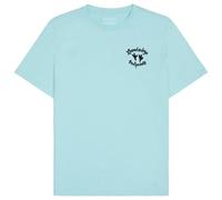 KnowledgeCotton Apparel - Regular Single Jersey Printed - T-shirt L blu