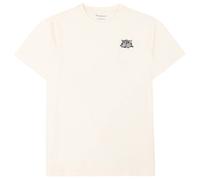 KnowledgeCotton Apparel - S/S Heavy Single Owl Emb. At Chest - T-shirt XL bianco