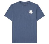 KnowledgeCotton Apparel - Water Is Life Regular Jersey Tee - T-shirt XXL blu