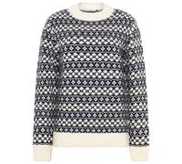 KnowledgeCotton Apparel - Women's Fair Isle Crew Neck - Pullover di lana XL grigio