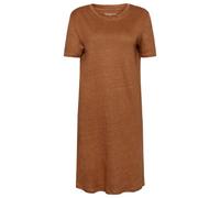 KnowledgeCotton Apparel - Women's Linen S/S T-Shirt Dress - Abito M marrone