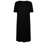 KnowledgeCotton Apparel - Women's Linen S/S T-Shirt Dress - Abito M nero