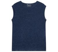 KnowledgeCotton Apparel - Women's Loose Fold Up Linen - Top M blu