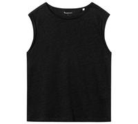 KnowledgeCotton Apparel - Women's Loose Fold Up Linen - Top S nero