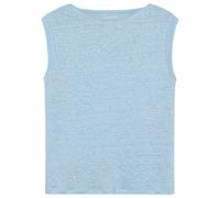 KnowledgeCotton Apparel - Women's Loose Fold Up Linen - Top XXL blu