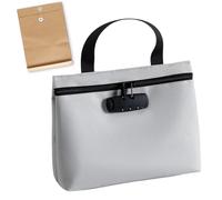 Knowlife Borsa Portavalori Con Lucchetto, Borsellino Ergonomico Organizzatore Di Contanti, Borsa Per Denaro Con Cerniera, Per Oggetti Di Valore Documenti Biglietti Libretti Bancari Chiavi Gioielli