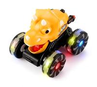 Knowlife Camion dei Dinosauri,Giocattolo Auto Figurina Con Luce | Camion Dinosauro Azionato A Pressione Con Luce | Per Bambini Ragazze Ragazzi Piccoli Compleanno Natale Feste Giorno Dei Bambini