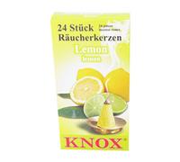 Knox - Coni di incenso tedeschi al profumo di limone, realizzati in Germania per fumatori di Natale