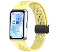 KNOXS Cinturino Compatibile con Huawei Band 11 Quick-Fit Watch Band, Ricambio in Morbido Silicone Regolabile Braccialetto Colori Multipli Cinturino (Arancione)