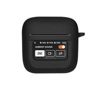 KNOXS Cover Compatibile con Nothing Ear 3, Cover Protettiva in Morbido Finitura opaca Silicone Antiurto con Moschettone (Nero)