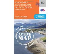 Knoydart, Loch Hourn & Loch Duich Map | Weatherproof | Kyle of Lochalsh | Ordnance Survey | OS Explorer Active Map 413 | Scotland | Walks | Hiking | Maps | Adventure