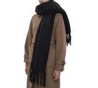 KNQSTYJV Sciarpa Donna Unisex Warm Super Morbido Pashmina Avvolgente Sciarpe A Scialle per Donne Uomini Uomini Amanti di Lana in Lana Fritta A Lungo Autunno Inverno-Nero-Che Ha Un Utile