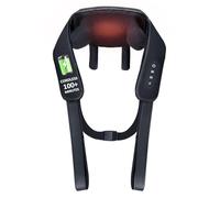 KNQZE Massaggiatore Cervicale Shiatsu Collo e Spalle con Riscaldante, Cuscino Massaggio Elettrico 4D Livello Esperti per Collo e Schiena, Allevia il Dolore Muscolare al Collo, Schiena, lombare, Piedi