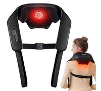 KNQZE Shiatsu Massaggiatore senza fili per collo con calore, migliorato riscaldamento grafene, 4D Shiatsu, massaggiatore cervicale profondo per collo, spalle, schiena, regali per donne e uomini