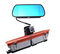 KNRAGHO Kit telecamera di retromarcia con luce freno e monitor a clip da 7", adatta per Doblo dal 2010 in poi e Opel Combo 2011-2018