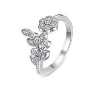 KnSam Anello per partner in oro bianco 750, 18 carati, in vero oro bianco 750, 18 carati, anello di fidanzamento in oro 18 carati, misura 47-65, Oro bianco 14 carati (585), Laboratorio Creato Diamante