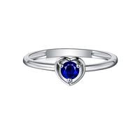 KnSam Bracciale da sposa in oro rosa 18 carati 750, con zaffiro, classico, rosso, anello nuziale Au750, misura 49-70, Oro rosa 18 carati (750), Zaffiro