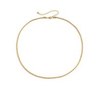 KnSam Catena da uomo per ciondolo, catena da uomo in rame a cordicella, catena in oro a cordicella, 52-67CM, Rame