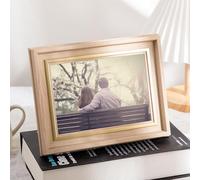 KnSam Cornice portafoto 21 x 29,7 cm, verticale e orizzontale, cornice per foto in resina, acrilica, legno stile americano vintage